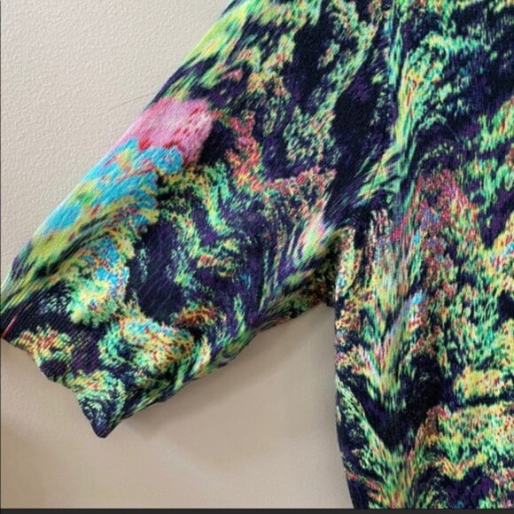 Kenzo Paris Dress Watercolor Green Small - Picture 7 of 9